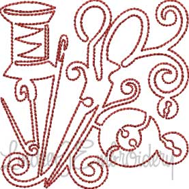 Sewing 1 (4 sizes) Machine Embroidery Design