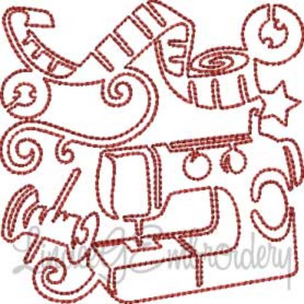 Picture of Sewing Machine (4 sizes) Machine Embroidery Design