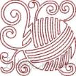 Picture of Yarn (5 sizes) Machine Embroidery Design