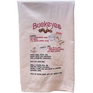 Picture of Buckeye Candy Recipe Machine Embroidery Design