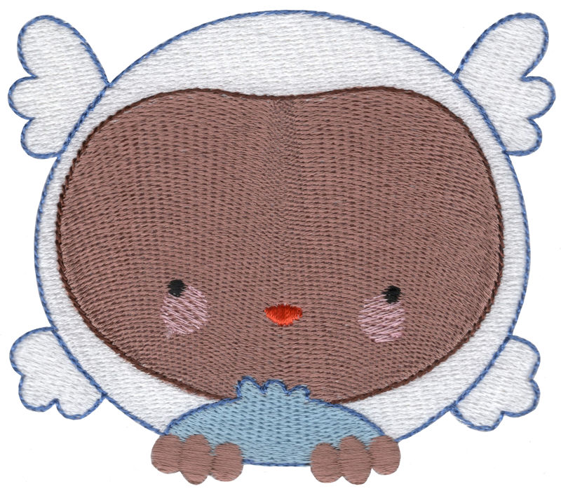 Adorable Owl Machine Embroidery Design