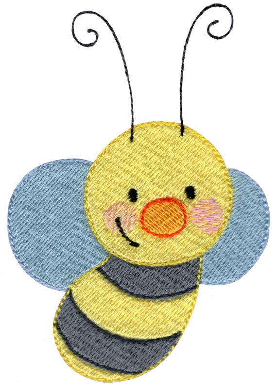 Busy Bee Machine Embroidery Design
