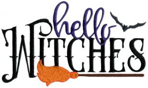 Picture of Hello Witches Machine Embroidery Design