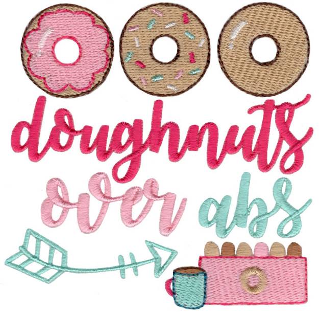 Picture of Doughnuts Over Abs Machine Embroidery Design