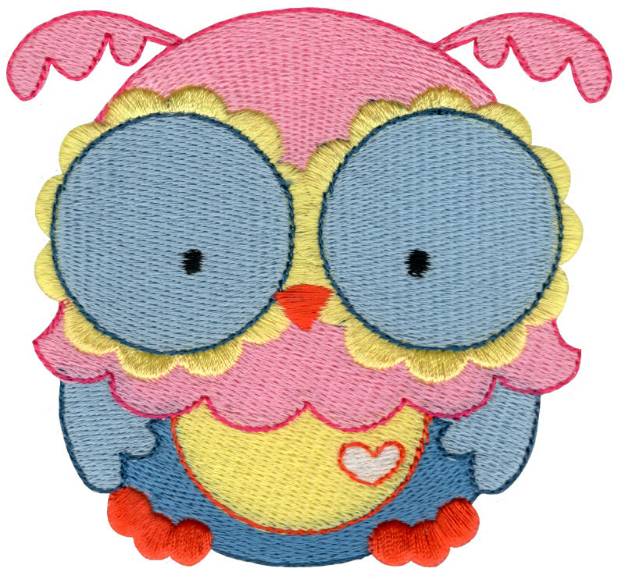 Picture of Adorable Owl Machine Embroidery Design