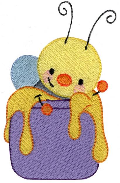 Picture of Honey Bees Machine Embroidery Design