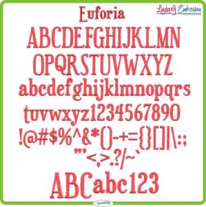Picture of Euforia Embroidery Font