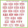 Picture of Fancy Monogram Satin Embroidery Font