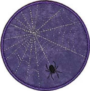 Picture of Spider & Web Machine Embroidery Design