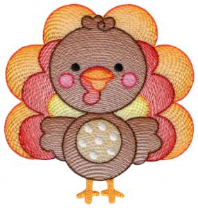 Picture of ThanksgivingSketch1 Machine Embroidery Design