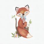 Picture of Woodland foxes Embroidery Project Pack