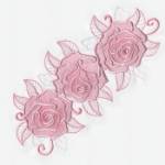 Picture of Champagne Roses Embroidery Project Pack
