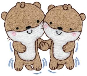 Picture of Otters8 Machine Embroidery Design