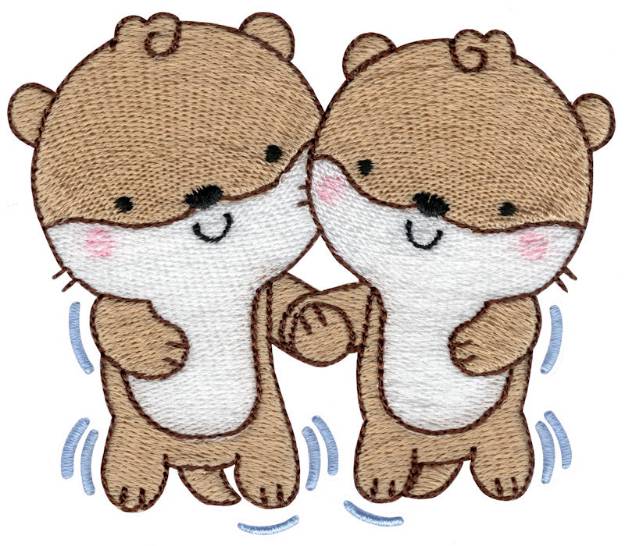 Picture of Otters8 Machine Embroidery Design