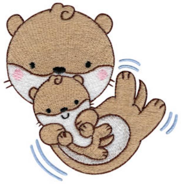 Picture of Otters  Embroidery Design Pack