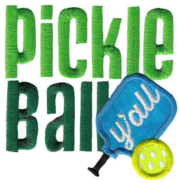 Picture of PickleballSayings3 Machine Embroidery Design