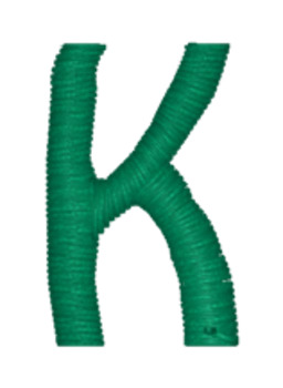 K Machine Embroidery Design