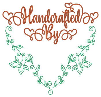 Handcrafted By.. Machine Embroidery Design