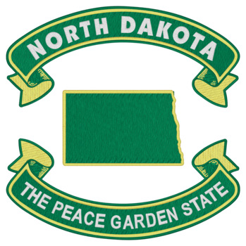 North Dakota Nickname Machine Embroidery Design
