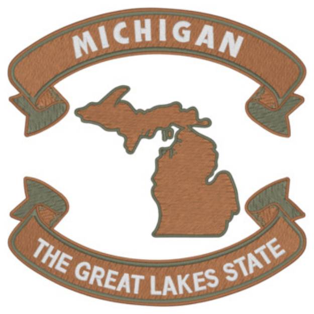 Picture of Michigan Nickname Machine Embroidery Design