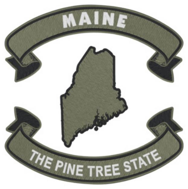 Picture of Maine Nickname Machine Embroidery Design