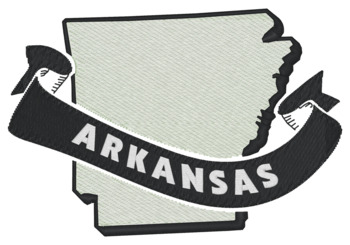 Arkansas Ribbon Machine Embroidery Design