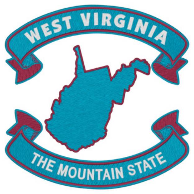 Picture of West Virginia Nickname Machine Embroidery Design