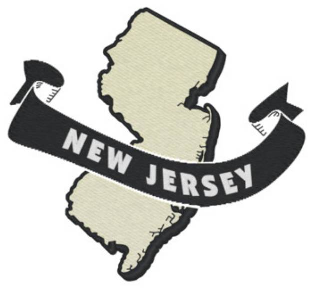Picture of New Jersey Ribbon Machine Embroidery Design