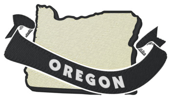 Oregon Ribbon Machine Embroidery Design