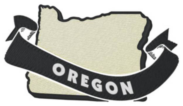 Picture of Oregon Ribbon Machine Embroidery Design