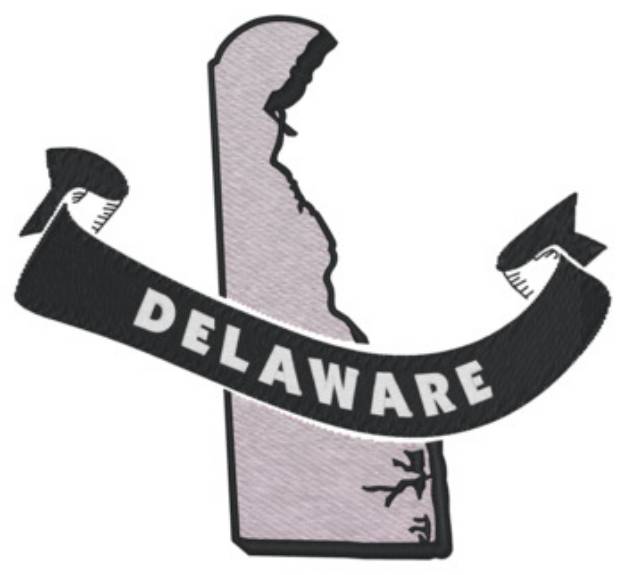 Picture of Delaware Ribbon Machine Embroidery Design