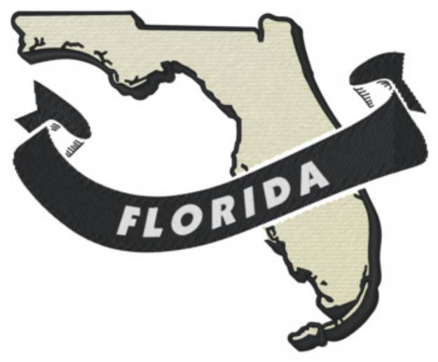 Picture of Florida Ribbon Machine Embroidery Design