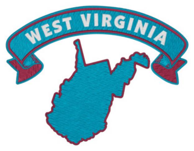 Picture of Sm. West Virginia Machine Embroidery Design