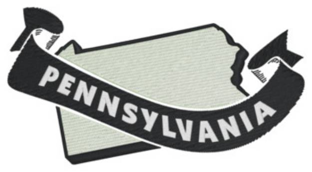 Picture of Pennsylvania Ribbon Machine Embroidery Design