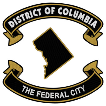 District Of Columbia Nickname Machine Embroidery Design