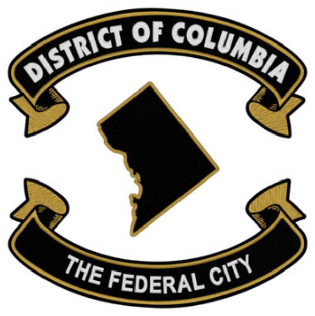 Picture of District Of Columbia Nickname Machine Embroidery Design