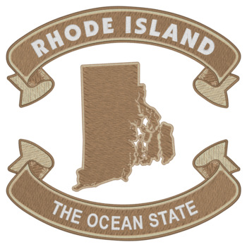 Rhode Island Nickname Machine Embroidery Design