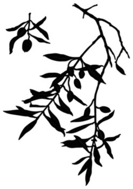Picture of Olive Branch Machine Embroidery Design
