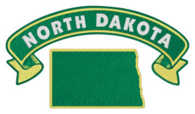 Picture of Sm. North Dakota Machine Embroidery Design