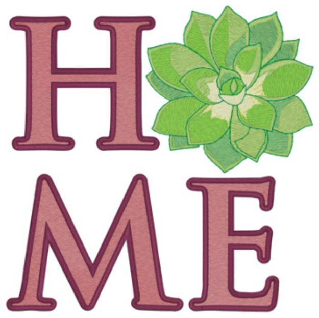 Picture of Home Succulent Machine Embroidery Design