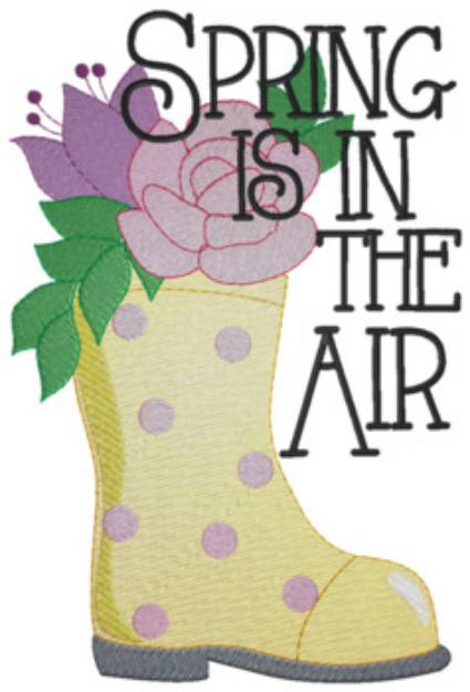 Picture of Spring Is In The Air Machine Embroidery Design