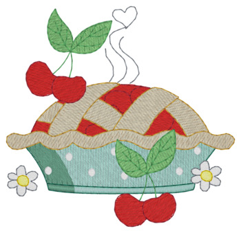 Cherry Pie Machine Embroidery Design
