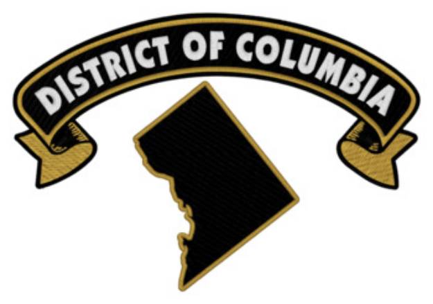 Picture of Sm. District Of Columbia Machine Embroidery Design