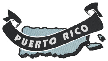 Puerto Rico Ribbon Machine Embroidery Design