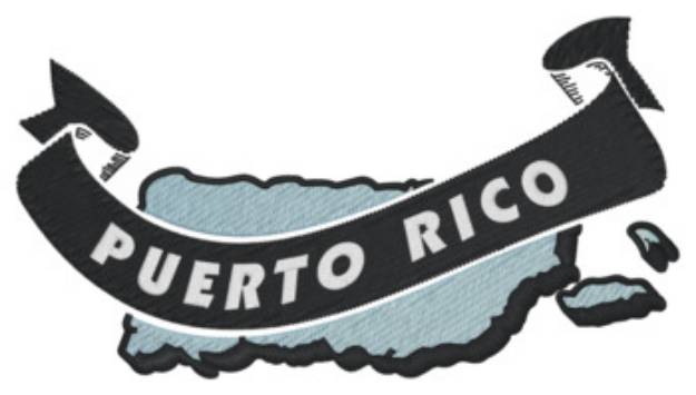 Picture of Puerto Rico Ribbon Machine Embroidery Design