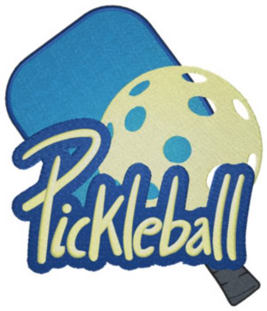 Picture of Pickleball Logo Machine Embroidery Design