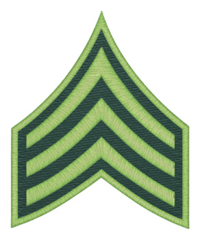 Army Sergeant Machine Embroidery Design