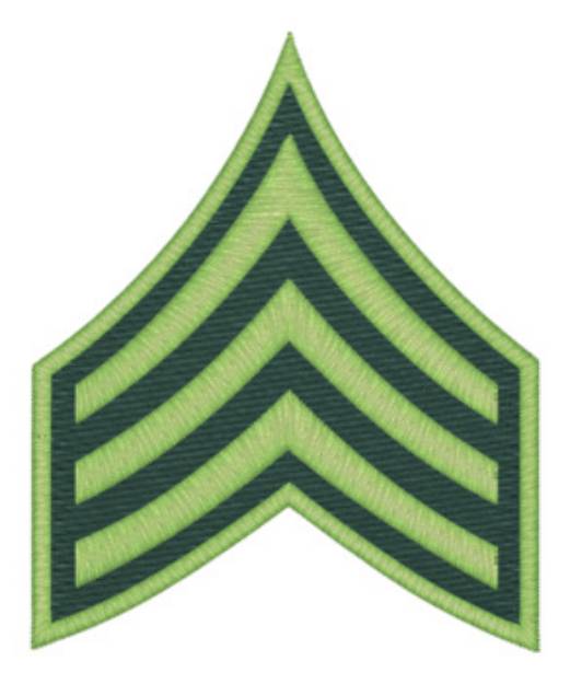 Picture of Army Sergeant Machine Embroidery Design