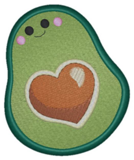 Picture of Avocado Machine Embroidery Design