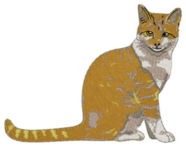 Picture of Sitting Cat Machine Embroidery Design